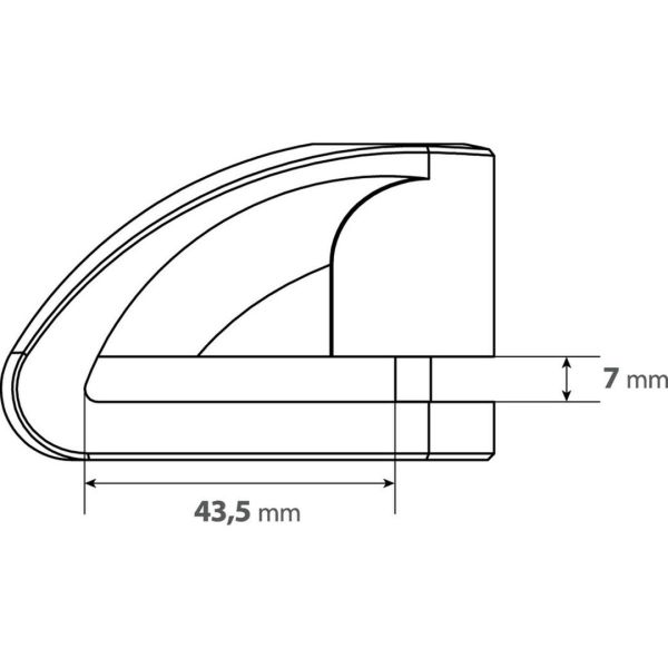 ΑΝΤΙΚΛΕΠΤΙΚΟ ΔΙΣΚΟΦΡΕΝΟΥ STONE ΜΑΥΡΟ 5,5mm (2 ΚΛΕΙΔΙΑ)