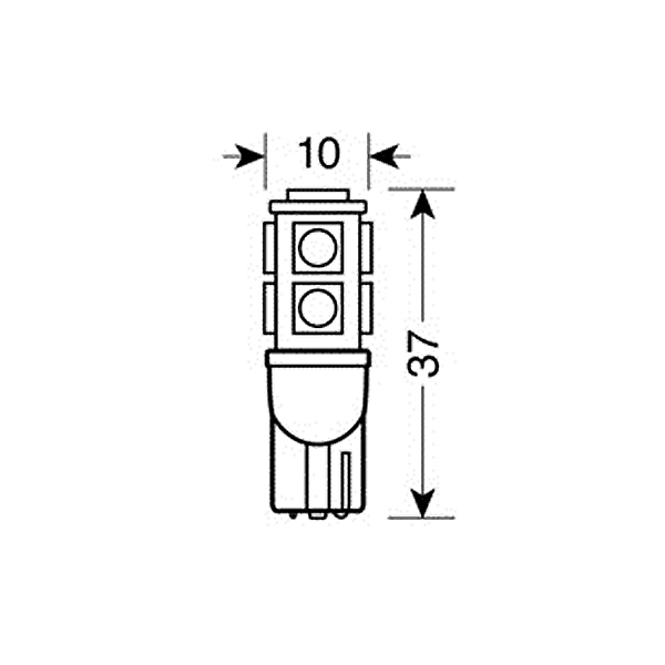 T10 12V 9SMDx3CHIPS POWER27 HYPER-LED