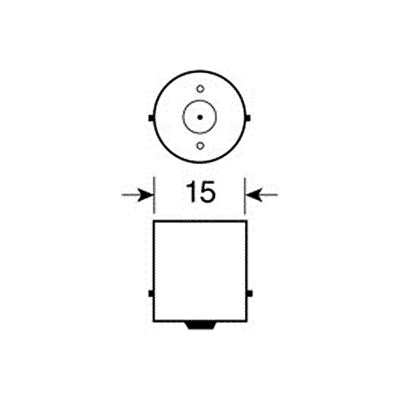 ΛΑΜΠΑΚΙ P21W 12V BA15s MEGA-LED5