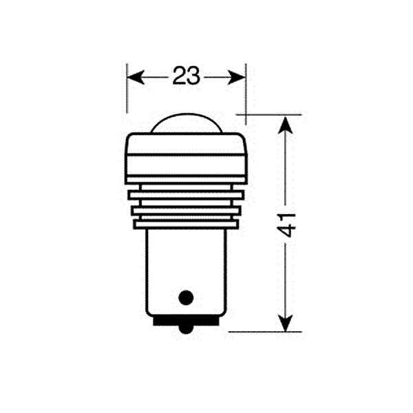 ΛΑΜΠΑΚΙ P21W 12V BA15s MEGA-LED5