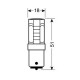 P21W 12V BA15s MEGA-LED20 ΑΛΟΥΜΙΝΙΟΥ COB ΔΙΑΘΛΑΣΗΣ (ΜΟΝΟΠΟΛΙΚΟ) BLISTER 1ΤΕΜ.