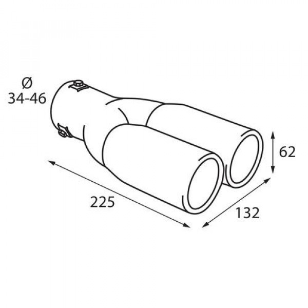 ΑΚΡΟ ΕΞΑΤΜΙΣΗΣ TS-26 Φ 34-46mm - ΔΙΠΛΗ ΑΠΟΛΗΞΗ