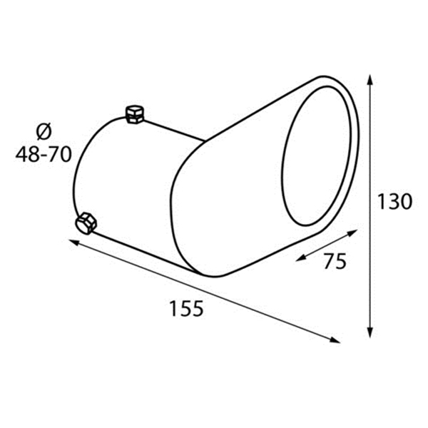 ΑΚΡΟ ΕΞΑΤΜΙΣΗΣ TS-29 Φ48-70