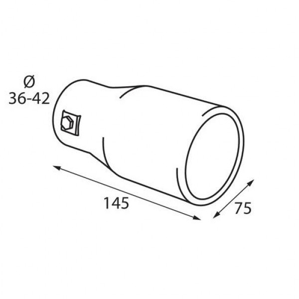 ΑΚΡΟ ΕΞΑΤΜΙΣΗΣ TS-35 Φ 36-42mm - ΣΤΡΟΓΓΥΛΟ