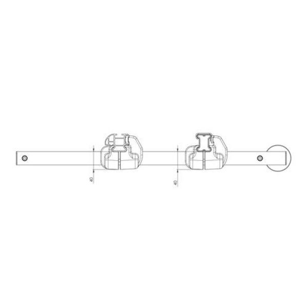 ROLLER 96cm ΜΕ ΠΛΑΙΣΙΟ ΠΡΟΕΚΤΑΣΗ 180cm ΓΙΑ ΜΠΑΡΕΣ ΜΑΥΡΕΣ KARGO + ΑΛΟΥΜΙΝΙΟΥ KARGO-PLUS U-7 1ΤΕΜ.