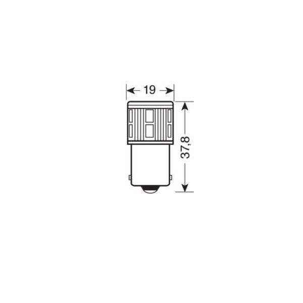 ΛΑΜΠΑΚΙ P21W 10-30V MEGA LED 17