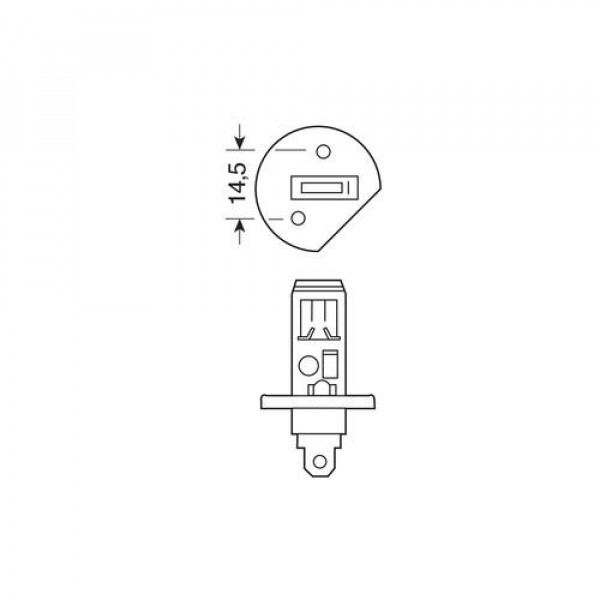 H1 24/28V P14,5s HYPER-LED39 ΛΕΥΚΟ 1ΤΕΜ.