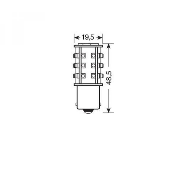 P21W 24/28V BA15s HYPER-LED 39