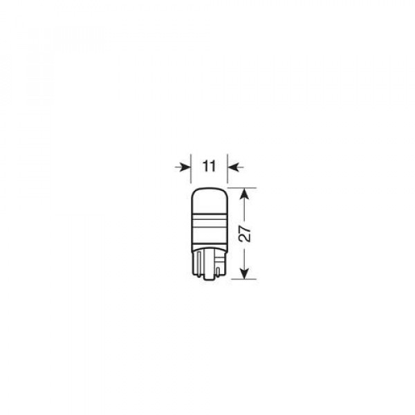 OSRAM LEDriving W5W (T10) - 12V - 1W - W 2,1 X 9,5 d - 6.000K (ΛΕΥΚΟ/ΨΥΧΡΟ) - 2 ΤΕΜ. BLISTER