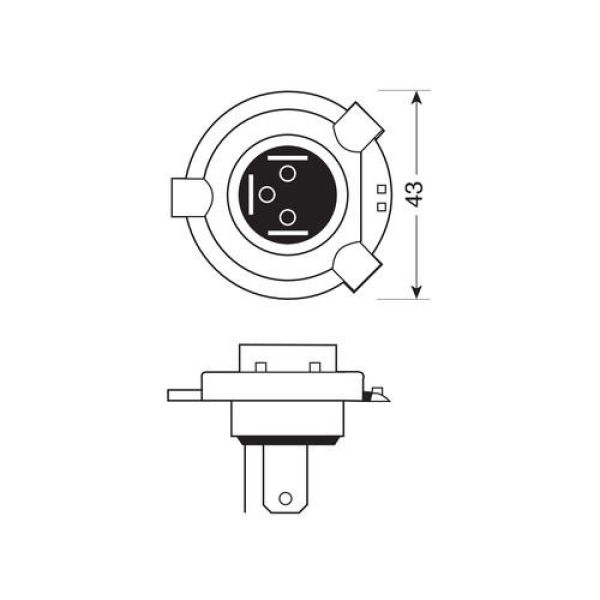 H4 24V 75/70W P43t 2ΤΕΜ.