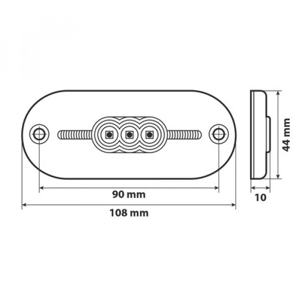 ΦΩΣ ΦΟΡΤΗΓΟΥ 108x44mm 5LED 24V ΛΕΥΚΟ