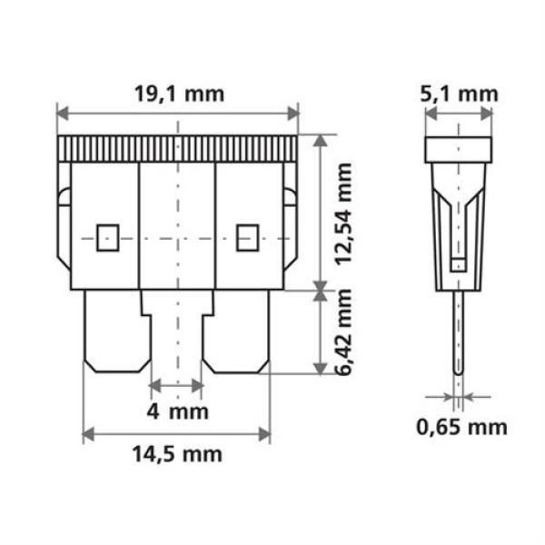 Ασφάλειες 10A 12/24V SMART-LED 6τεμ.