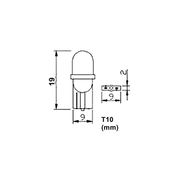 Λαμπά W5W 8xSMD 3528 12V Λευκή 2τεμ