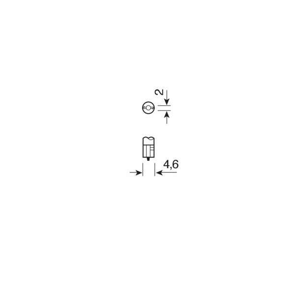 T5 12V 2W W2x4,6d Καρφωτό - Ακάλυκο STANDARD LINE Αλογόνου BLISTER 2τεμ.