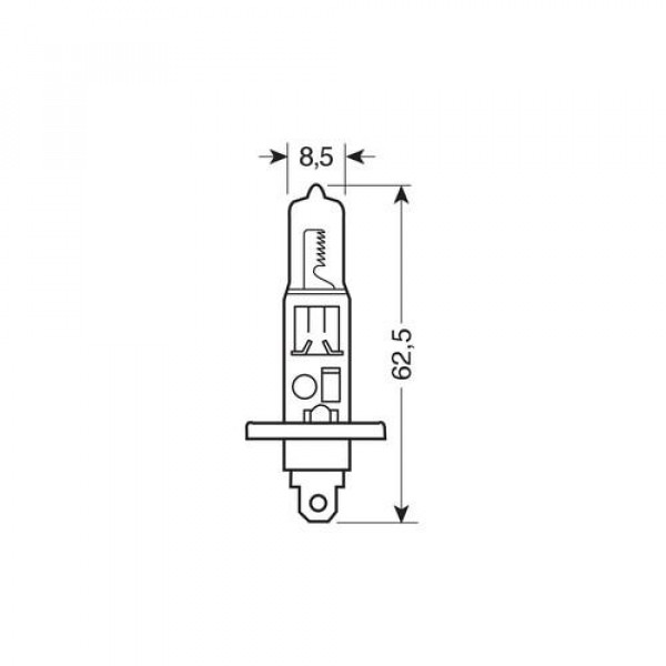 H1 12V 55W P14,5s ΛΑΜΠΑ XENON ULTRA 4.800K +90%  2ΤΕΜ.