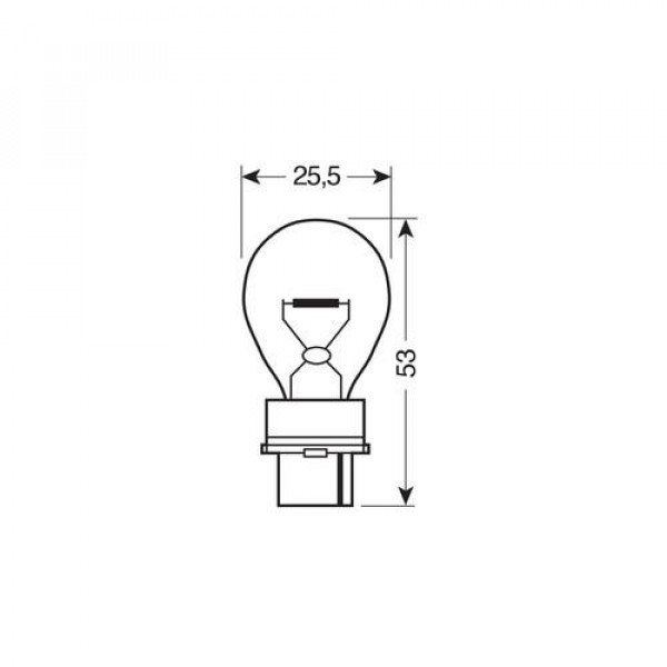 P27W 12V 27W W2,5x16d STANDAR LINE ΑΛΟΓΟΝΟΥ 2ΤΕΜ. BLISTER ΓΙΑ JEEP