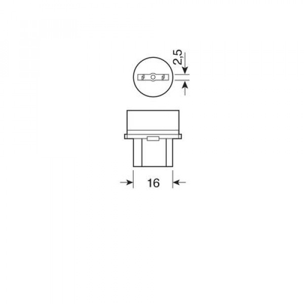 P27/7W 12V 27/7W W2,5x16q STANDAR LINE ΑΛΟΓΟΝΟΥ 2ΤΕΜ. BLISTER