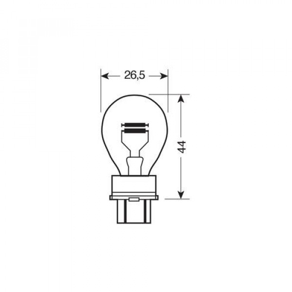 P27/7W 12V 27/7W W2,5x16q STANDAR LINE ΑΛΟΓΟΝΟΥ 2ΤΕΜ. BLISTER