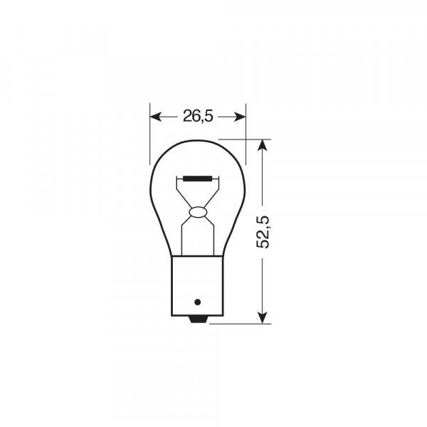 P21/5W 12V 21/5W BAY15d ΔΙΠΟΛΙΚΟ ΚΟΚΚΙΝΟ DYED-GLASS 2ΤΕΜ. BLISTER