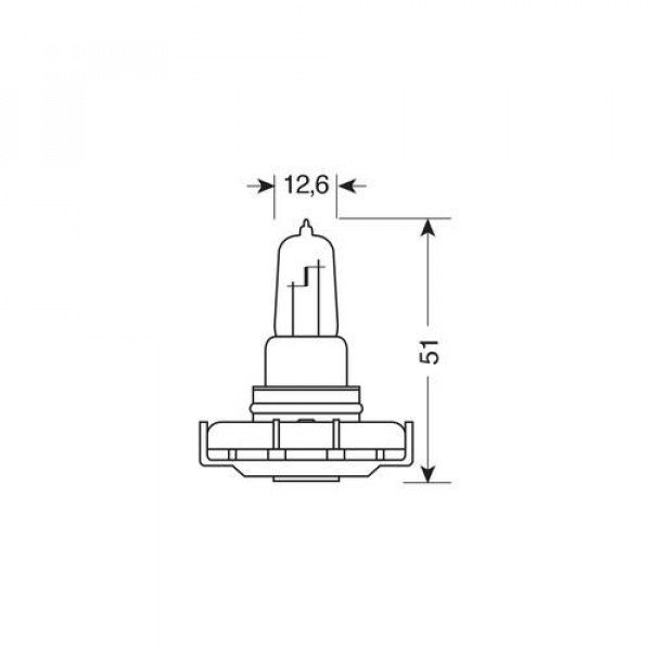 PSX24W 12V 24W 450lm PG20-7 STANDARD LINE 1Τεμ. σε BLISTER