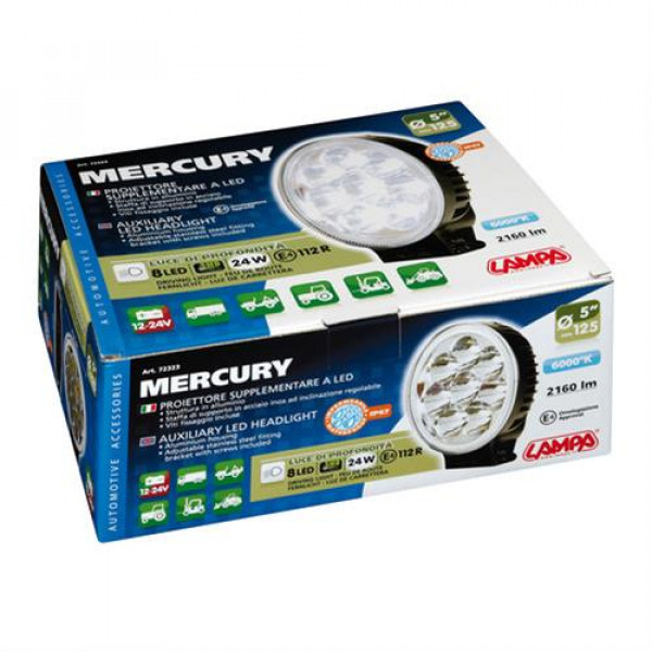 Προβολέας MERCURY με 8 Led Στρογγυλός