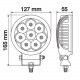 Προβολέας MERCURY με 8 Led Στρογγυλός