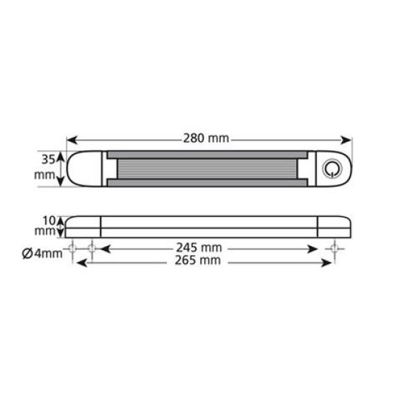 ΠΛΑΦΟΝΙΕΡΑ ΛΑΜΠΑ ΕΣΩΤΕΡΙΚΗ LUM-1 12LED ΛΕΥΚΟ 840lm 280mm 1ΤΕΜ.