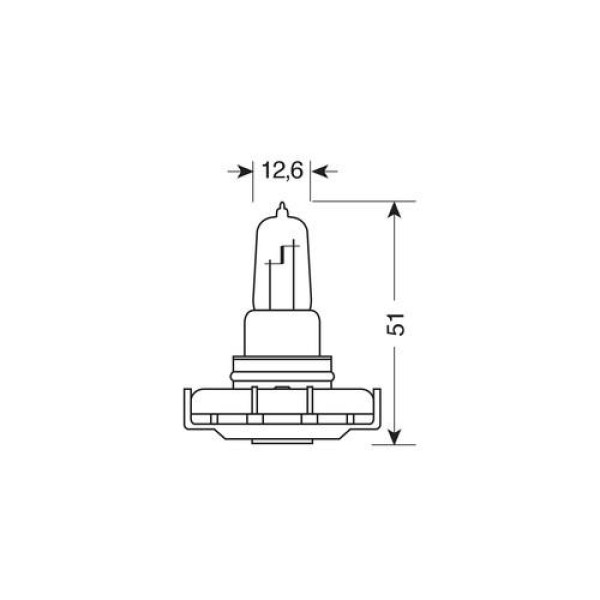 PS24W 12V 24W 450lm PG20-3 STANDARD LINE 1ΤΕΜ. ΣΕ ΚΟΥΤΑΚΙ