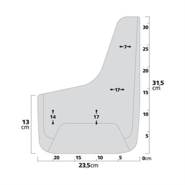 ΛΑΣΠΩΤΗΡΕΣ SPLASH-GUARDS (M) 23,5 Χ 31,5 cm UNIVERSAL - 2 ΤΕΜ.