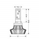 H8 10-30V 6.500K 4.000lm 25W PGJ19-1 HALO LED 8LED ZES CHIPS 1ΤΕΜ.