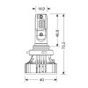 H10/HB3 9005 9-32V 6.500K 6.000lm 72W P20d HALO LED SERIE 7 COMPACT 6LED CREE 2ΤΕΜ. LED KIT