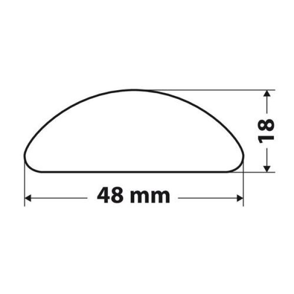 ΑΥΤΟΚΟΛΛΗΤΟ ΣΚΡΑΤΣ ΟΒΑΛ 48x18mm ΛΕΥΚΟ 3M