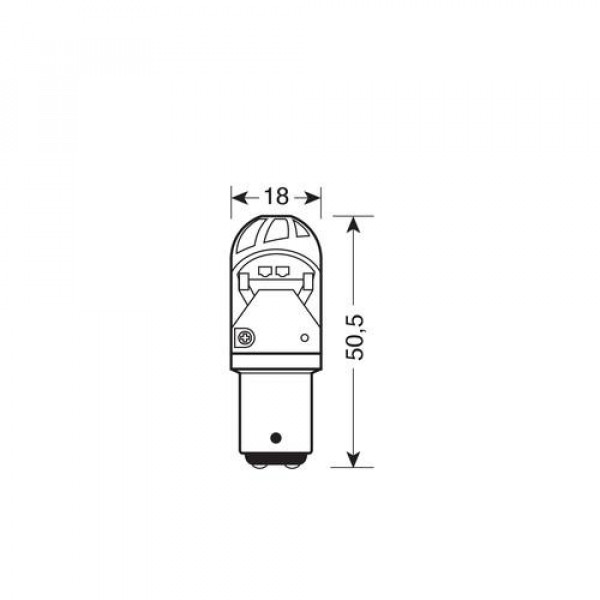 P21/5W 10-28V BAY15d MEGA-LED 300LM ΔΙΑΘΛΑΣΗΣ ΛΕΥΚΟ (ΔΙΠΟΛΙΚΟ) BLISTER 1ΤΕΜ.