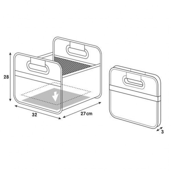 ORGANIZER ΠΟΡΤ-ΜΠΑΓΚΑΖ ΑΝΟΙΧΤΟ SHOPΚΑΙSTORE (M) 32x27cm