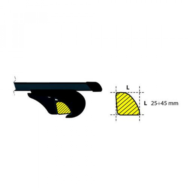 KIT ΑΚΡΑ (ΠΟΔΙΑ) ΓΙΑ ΣΙΔΕΡΕΝΙΕΣ ΜΠΑΡΕΣ NORDRIVE SW ME ΚΛΕΙΔΙ - 4 TEM.