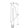 ΦΛΑΣ ΜΟΤΟ CICLON ΜΑΥΡΑ 12V SMD LED 91x25mm