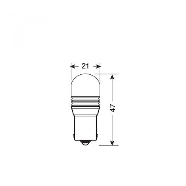 P21W 12V MEGA-LED 3D 6.500K BA15s 380LM ΔΙΑΘΛΑΣΗΣ (ΜΟΝΟΠΟΛΙΚΟ -FIAT) BLISTER 1ΤΕΜ.