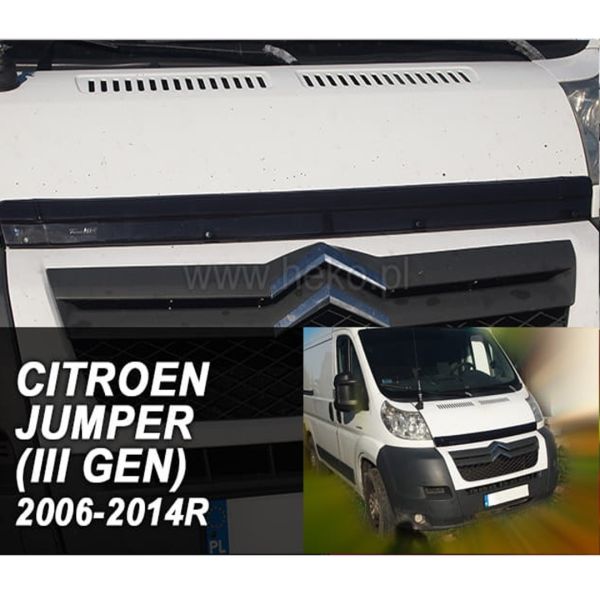 FIAT DUCATO III / CITROEN JUMPER II / PEUGEOT BOXER II 2006-2014 ΑΝΕΜΟΘΡΑΥΣΤΗΣ ΚΑΠΩ ΑΥΤΟΚΙΝΗΤΟΥ ΑΠΟ ΕΥΚΑΜΠΤΟ ΦΙΜΕ ΠΛΑΣΤΙΚΟ HEKO - 1 ΤΕΜ.