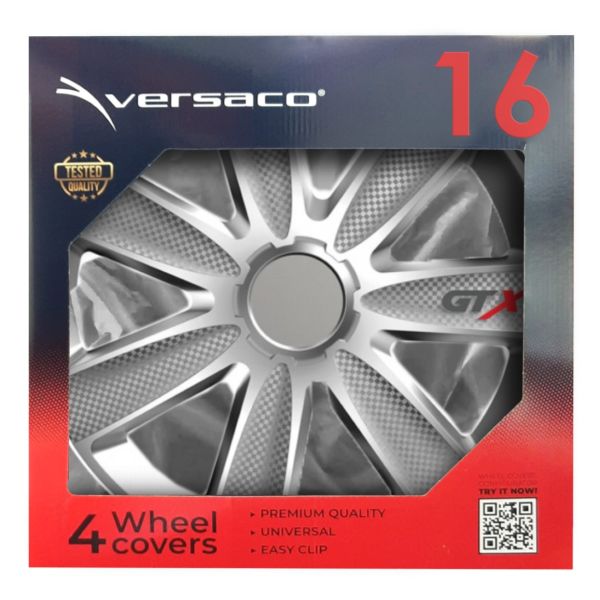 ΤΑΣΙ 16" VERSACO GTX SILVER CARBON - ΣΕΤ 4 ΤΕΜ. ΣΕ ΚΟΥΤΙ