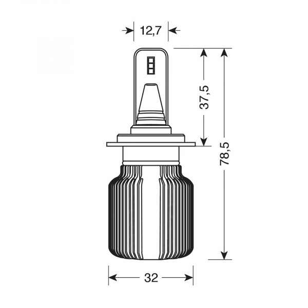 H7 9-32V PX26d 6LED 6.500K 4.000lm 20W CANBUS SEOUL CSP-Y19chips HALO LED BLADE 2ΤΕΜ.