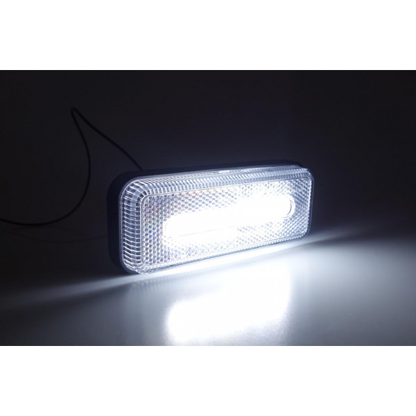 ΦΩΣ ΟΓΚΟΥ ΦΟΡΤΗΓΟΥ LED ΛΕΥΚΟ 10-30V 124x49x22mm ΑΔΙΑΒΡΟΧΟ OM-02-W AMIO 1ΤΕΜ.