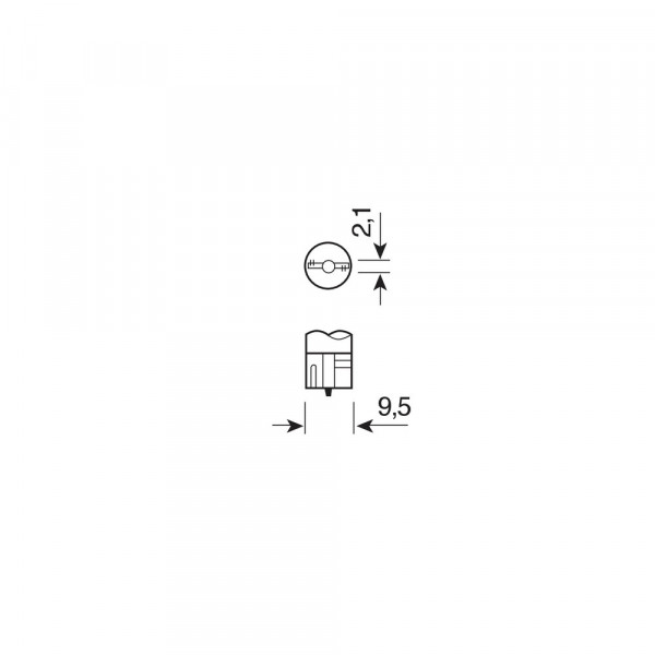 T10 24-30V W2,1x9,5d MEGA-LED COB 2SMDx12chips 150lm ΛΕΥΚΟ 2ΤΕΜ.