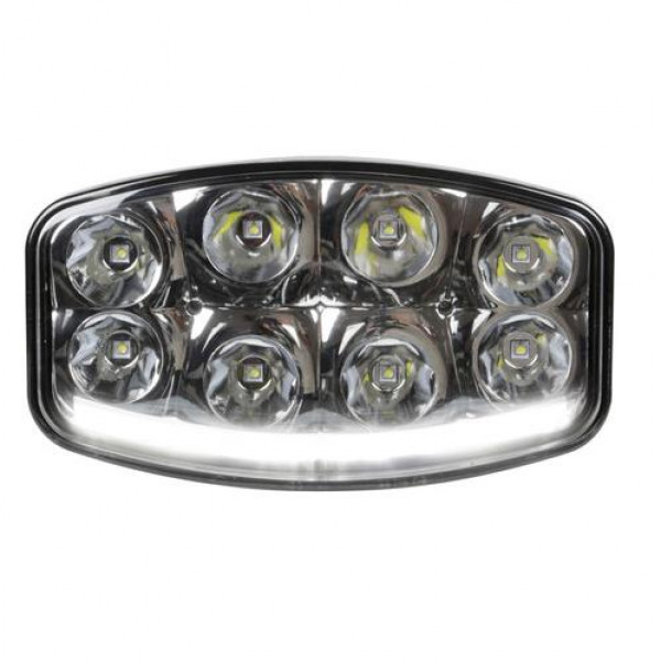 ΠΡΟΒΟΛΕΑΣ PLUTON NIX 10-30V 18CREE LED 64W 6500lm ΚΑΡΦΙ ΜΕ NEON ΘΕΣΕΩΣ 245x170x89mm 1ΤΕΜ.