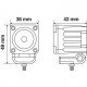 ΠΡΟΒΟΛΕΑΣ ΤΕΤΡΑΓΩΝΟΣ WL-19 1LED 10W 600lm 9-32V 36x49x42mm ΦΩΣ ΔΙΑΘΛΑΣΗΣ 1 ΤΕΜ.