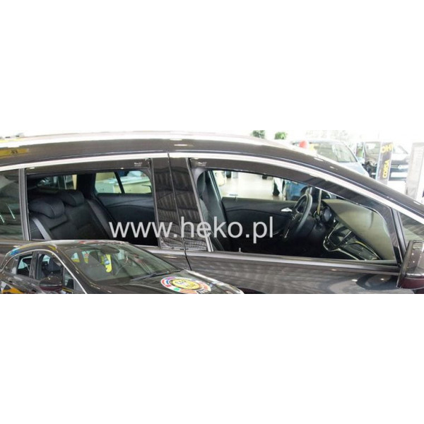 OPEL ASTRA K 5D 2015+ HTB / SPORTS TOURER  ΖΕΥΓΑΡΙ ΑΝΕΜΟΘΡΑΥΣΤΕΣ ΑΠΟ ΕΥΚΑΜΠΤΟ ΦΙΜΕ ΠΛΑΣΤΙΚΟ HEKO - 2 ΤΕΜ.