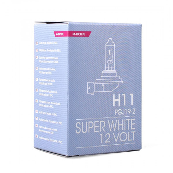 H11 12V 55W PGJ19-2 COLOR SUPERWHITE 1ΤΕΜ. M-TECH