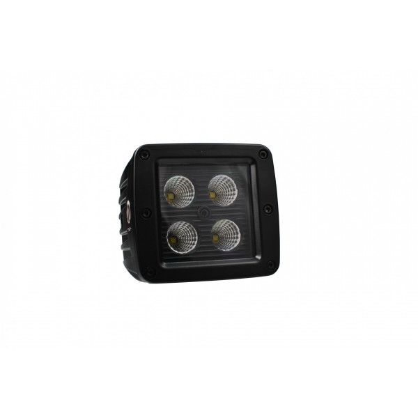 ΠΡΟΒΟΛΕΑΣ ΕΡΓΑΣΙΑΣ  WORKING LAMPS 10-32V 20W 1100lm 4 x CREE LED ΤΕΤΡΑΓΩΝΟΣ 82 x 80 x 111 mm BLACK SERIES M-TECH -1ΤΕΜ