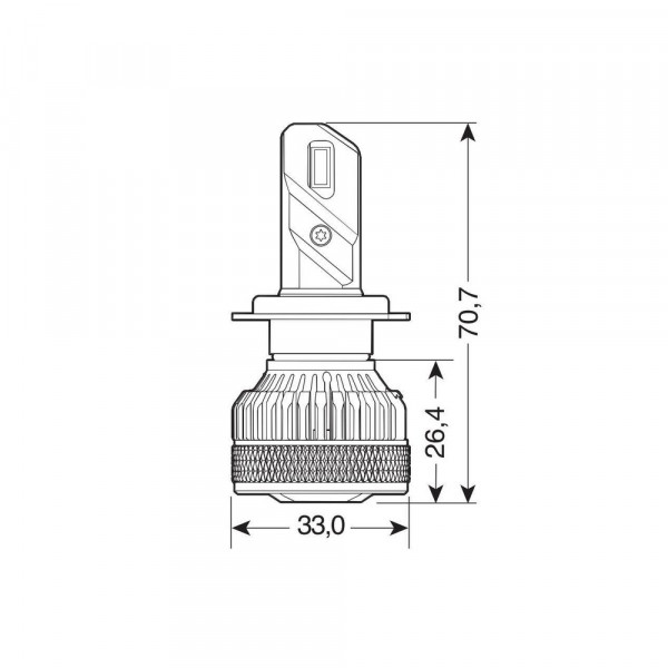 H7 9-32V PX26d 6.500K 7.200lm 45W HALO LED LIGHTING SERIES 14 G-XP SPESIAL CHIPS  LED KIT LAMPA - 2 TEM.