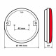 ΦΩΣ ΠΙΣΩ ΔΕΞΙ 12/24V DYNAMIC-O 140 mm ΜΕ 29 LED 3 ΧΡΗΣΕΙΣ ΘΕΣΕΩΣ/ΦΛΑΣ/STOP (ΚΟΚΚΙΝΟ/ΠΟΡΤΟΚΑΛΙ) - 1 ΤΕΜ.