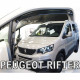 PEUGEOT PARTNER III 2D / PEUGEOT RIFTER 4D/5D / CITROEN BERLINGO III 4D/5D / OPEL COMBO E 4D/5D LOV 2018+ ΖΕΥΓΑΡΙ ΑΝΕΜΟΘΡΑΥΣΤΕΣ ΑΠΟ ΕΥΚΑΜΠΤΟ ΦΙΜΕ ΠΛΑΣΤΙΚΟ HEKO - 2 ΤΕΜ.